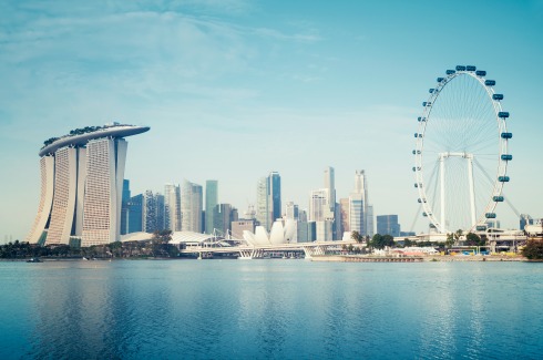 Singapore`s business district