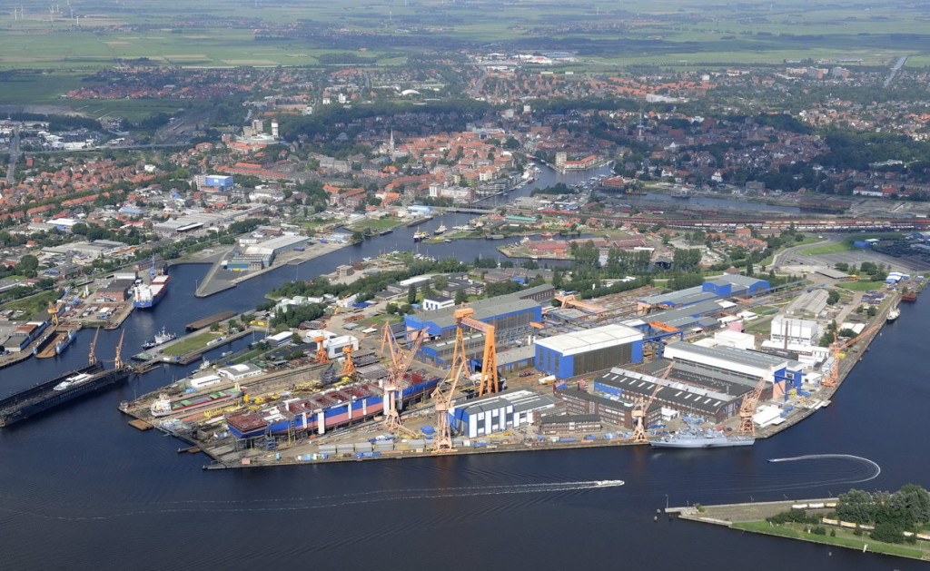 Emden Dockyard aerial photo 1 with drydocks - photo by Emden Dockyard (FILEminimizer)